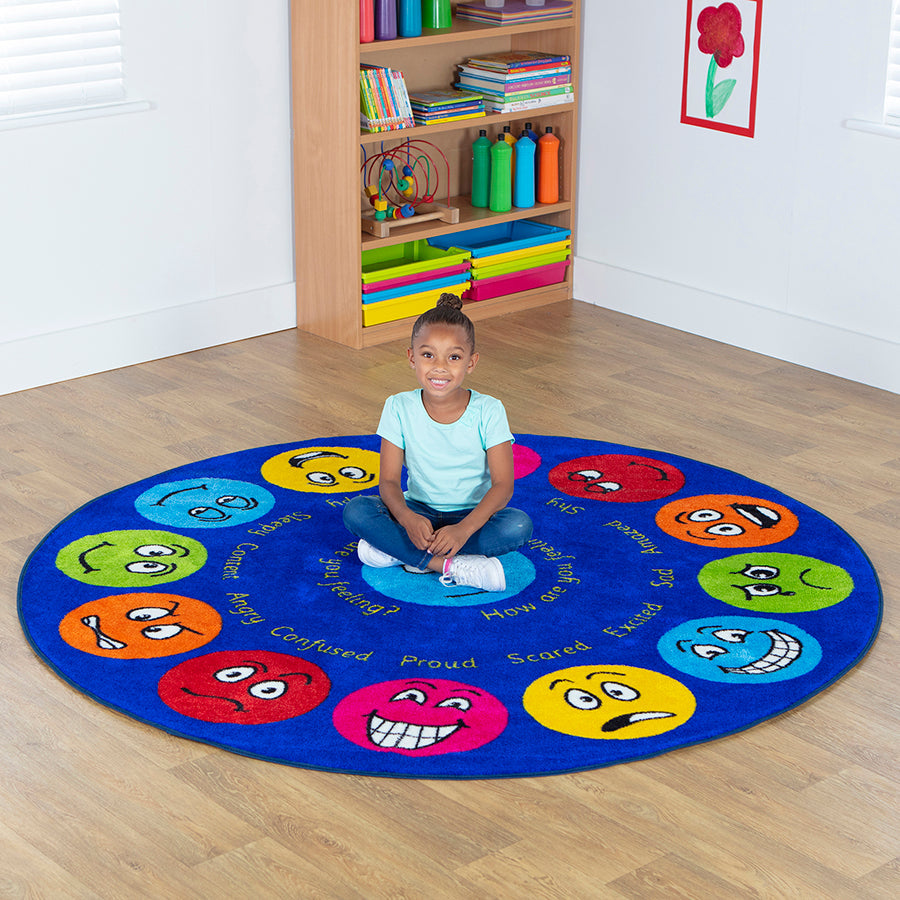 Emotions Interactive Circular Placement Carpet Heavy Duty Pile 2M Dia