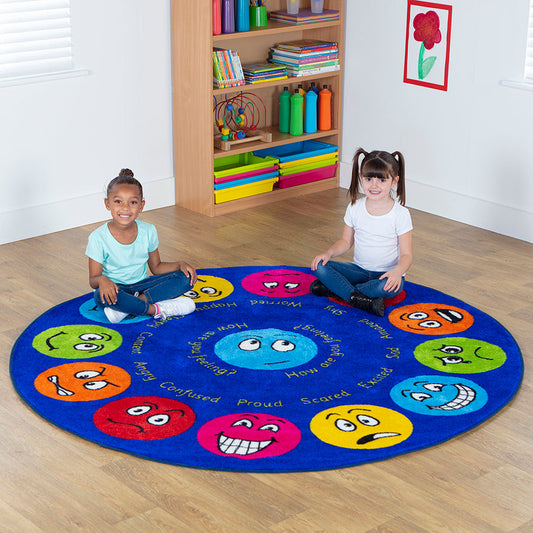 Emotions Interactive Circular Placement Carpet Heavy Duty Pile 2M Dia