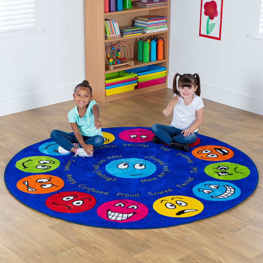Emotions Interactive Circular Placement Carpet Heavy Duty Pile 2M Dia