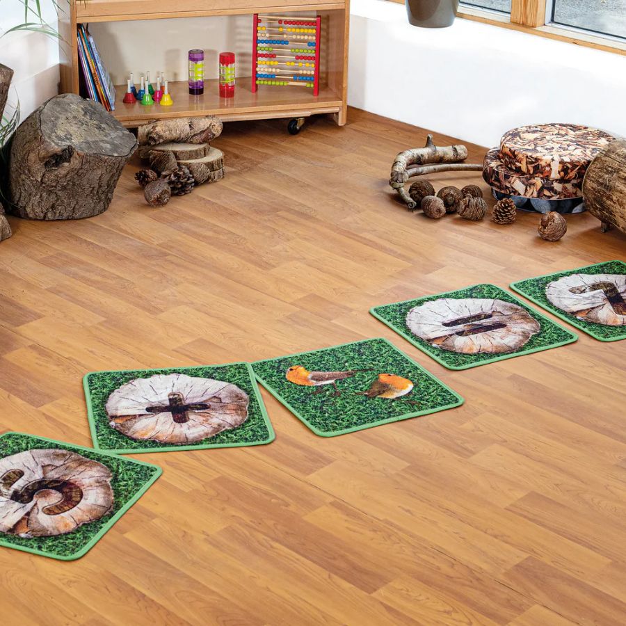 Natural World™ Indoor/Outdoor Counting Carpet Tiles - Pack of 35