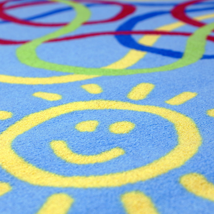 Circular Colour Tubes Carpet