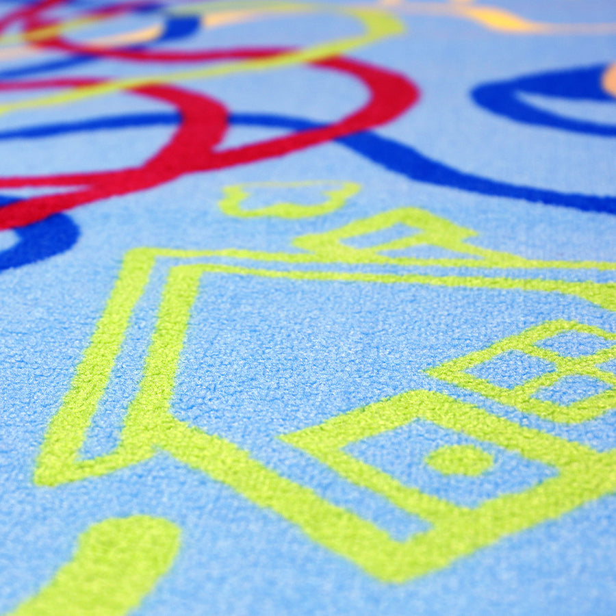 Circular Colour Tubes Carpet