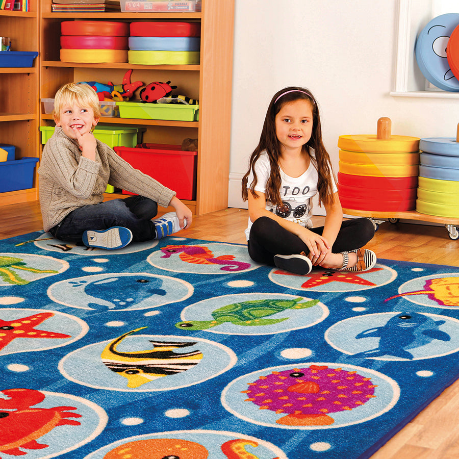 Under The Sea Rectangular Placement Carpet