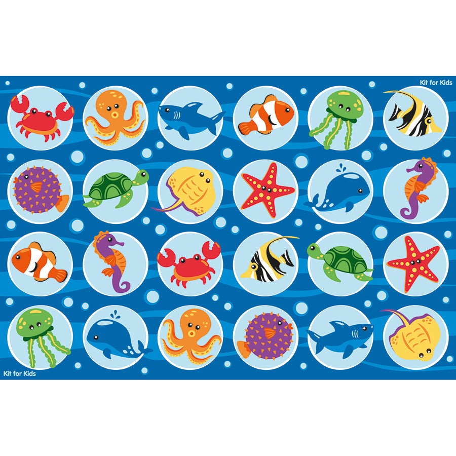 Under The Sea Rectangular Placement Carpet