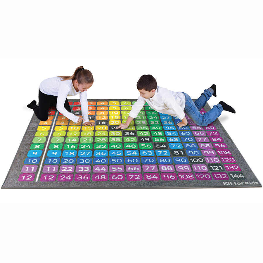 Multiplication Grid Carpet
