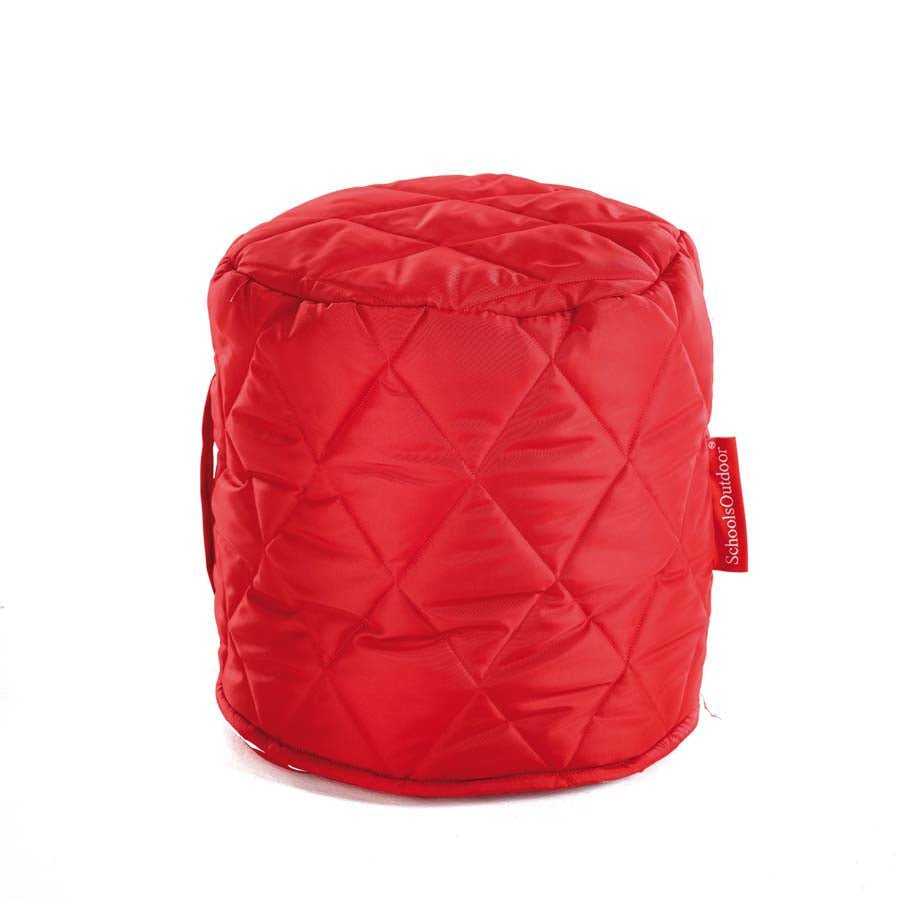 Small Outdoor Quilted Pouffes Set Of 6