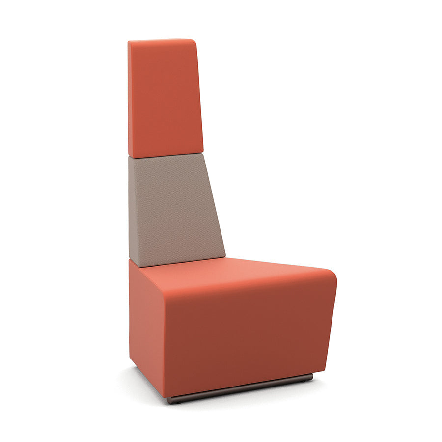 Fifteen Radial Single Seat High Back 45 degrees external