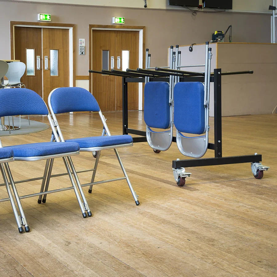 Comfort x30 Deluxe Folding Chairs & Low Trolley