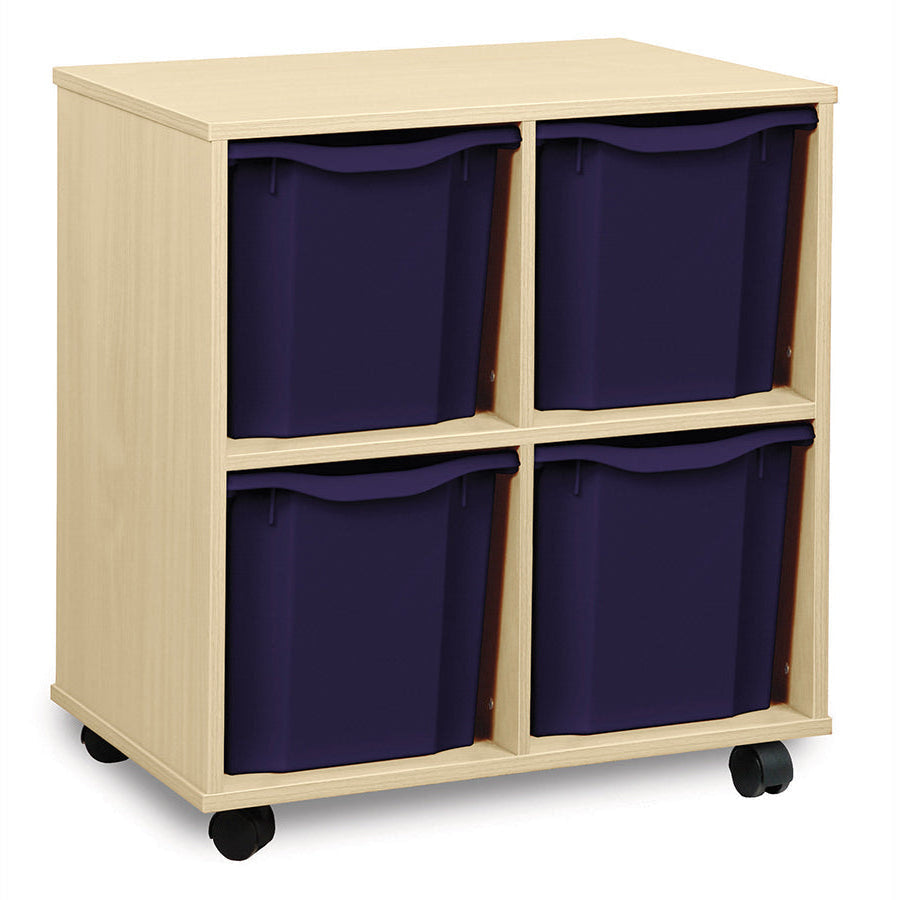 Monarch 4 Quad Tray Unit Dark Blue Monarch Trays