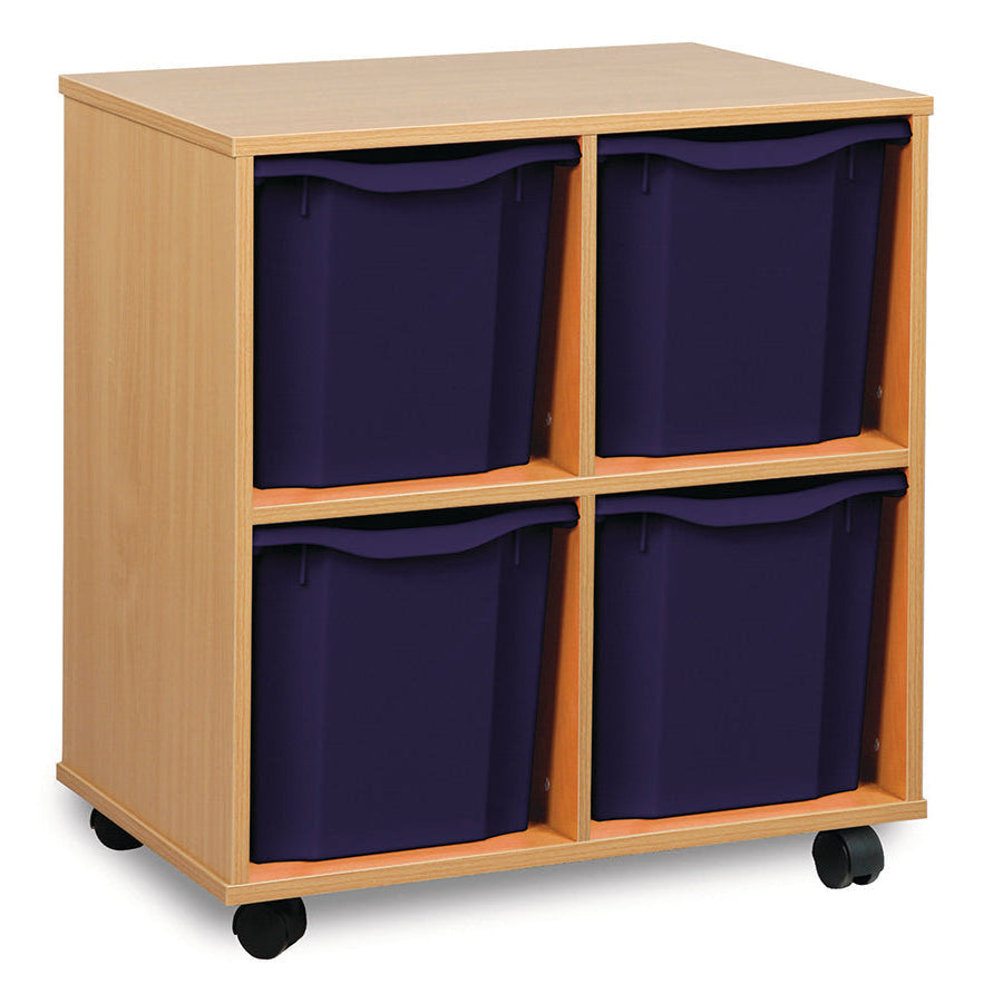 Monarch 4 Quad Tray Unit Dark Blue Monarch Trays