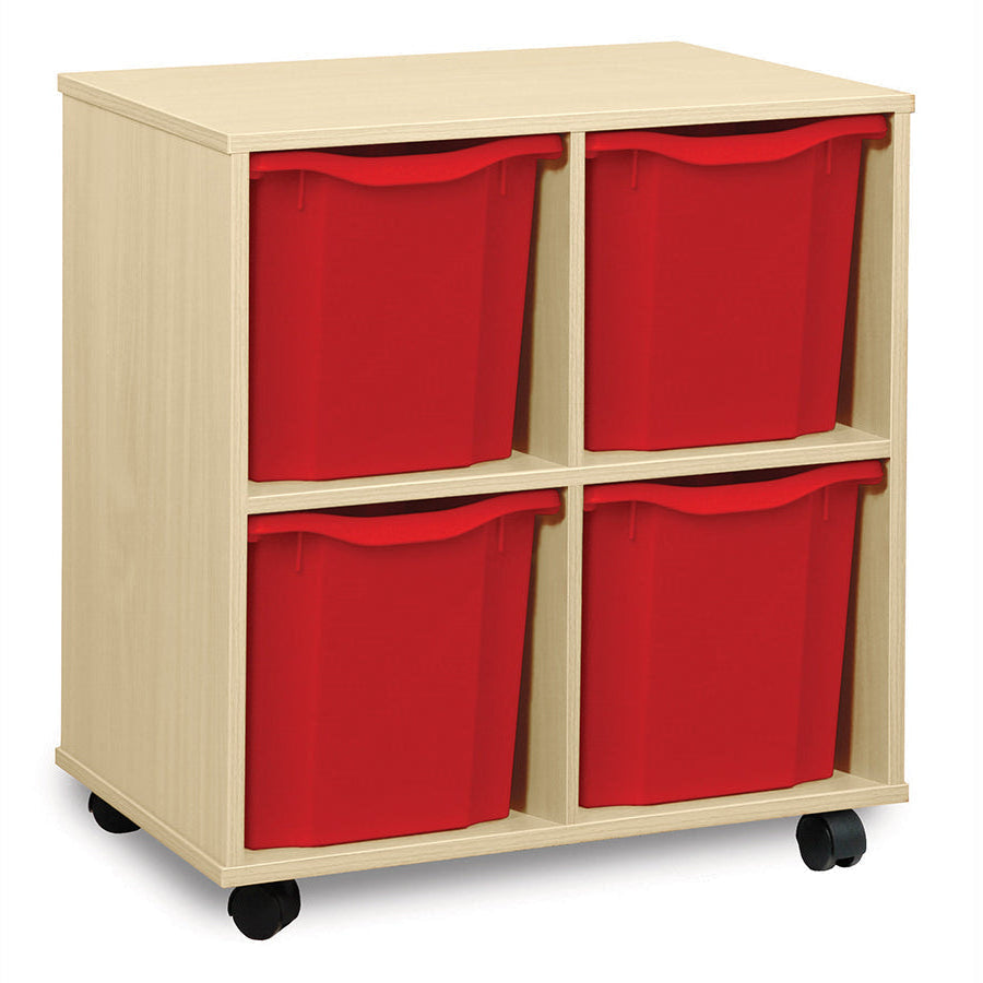 Monarch 4 Quad Tray Unit Red Monarch Trays