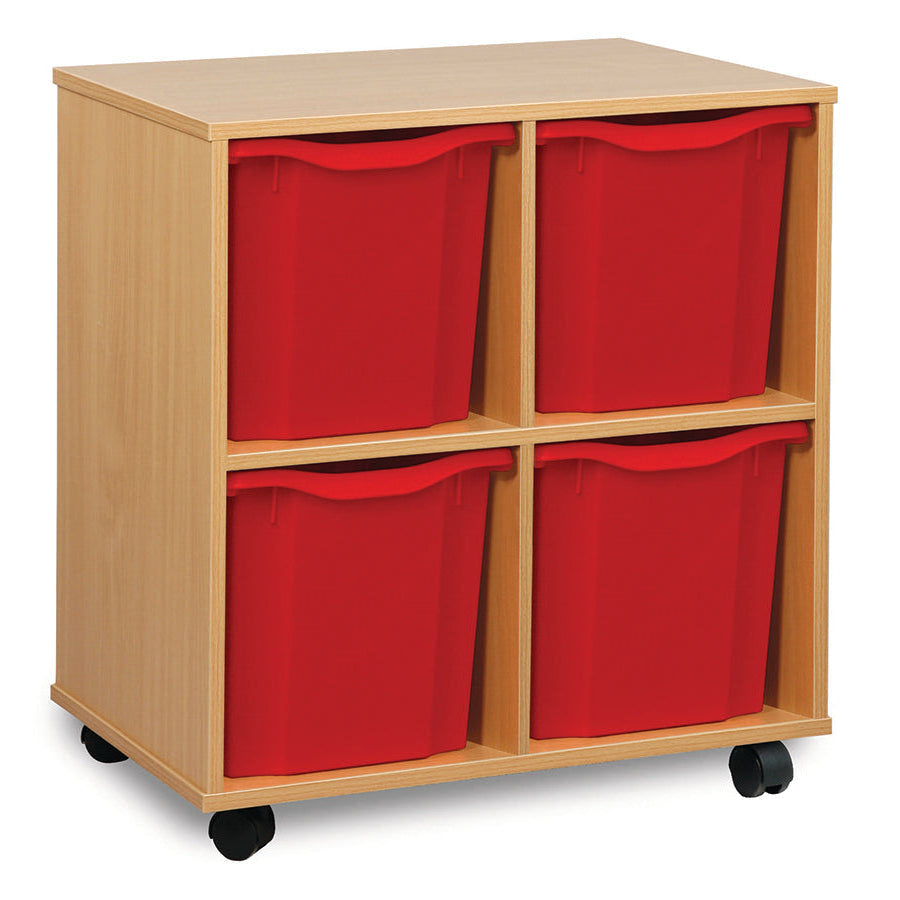 Monarch 4 Quad Tray Unit Red Monarch Trays