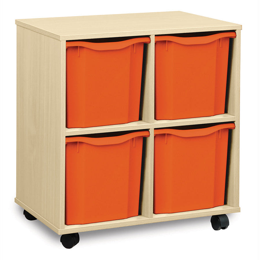 Monarch 4 Quad Tray Unit Tangerine Monarch Trays