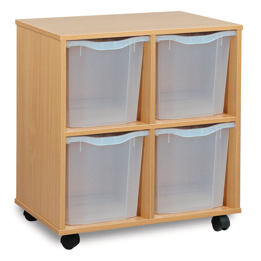 Monarch 4 Quad Tray Unit Transparent Monarch Trays