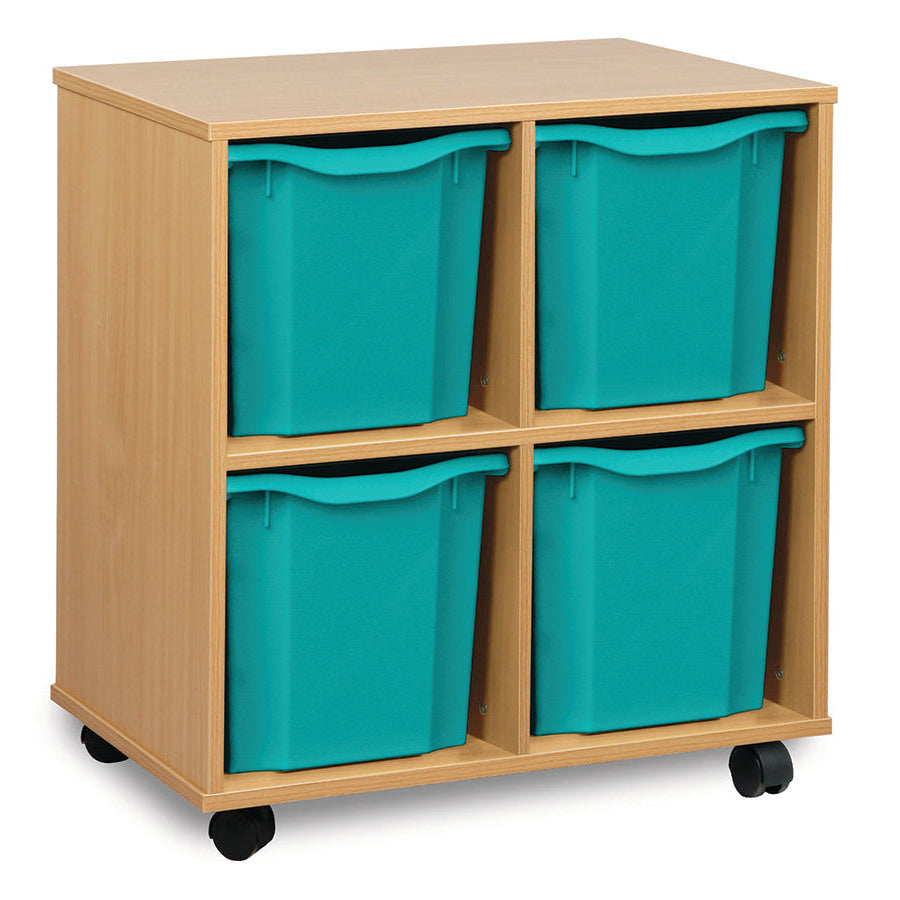 Monarch 4 Quad Tray Unit Turquoise Monarch Trays