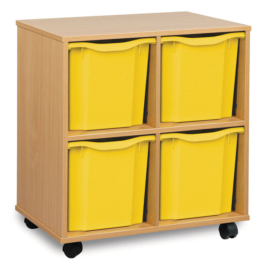 Monarch 4 Quad Tray Unit Yellow Monarch Trays