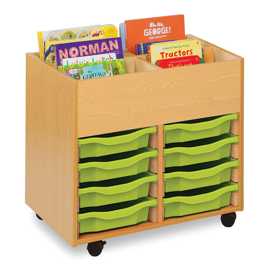 Monarch Calypso 4 Bay Kinderbox with 8 Single Trays Beech Lime Monarch trays