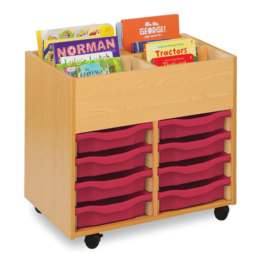 Monarch Calypso 4 Bay Kinderbox with 8 Single Trays Beech Pink Monarch trays