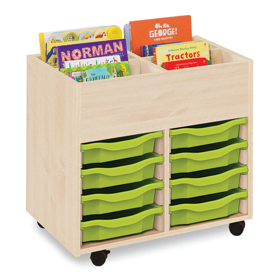 Monarch Calypso 4 Bay Kinderbox with 8 Single Trays Maple Lime Monarch trays
