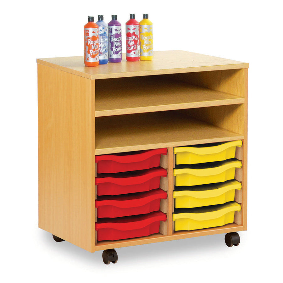 Monarch Calypso 8 Single Trays Double Bay Shelf Kinderbox Unit