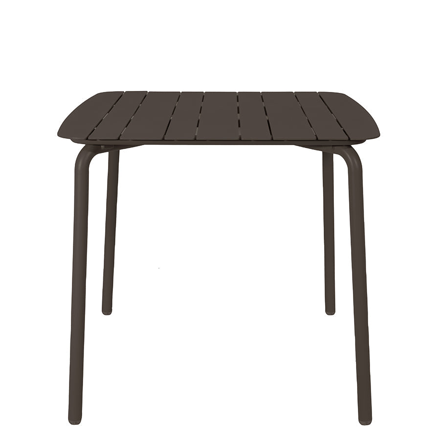 Breeze Aluminium Slatted Square Table