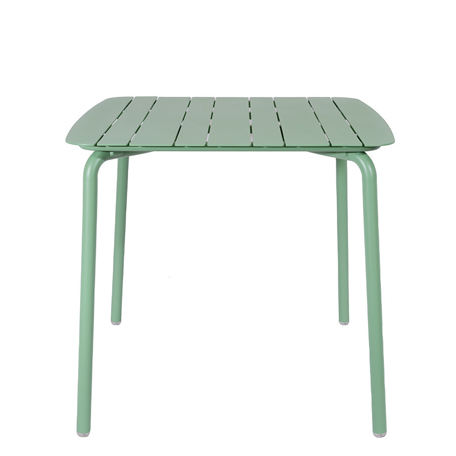Breeze Aluminium Slatted Square Table