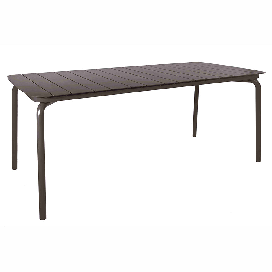 Breeze Aluminium Slatted Rectangular Table