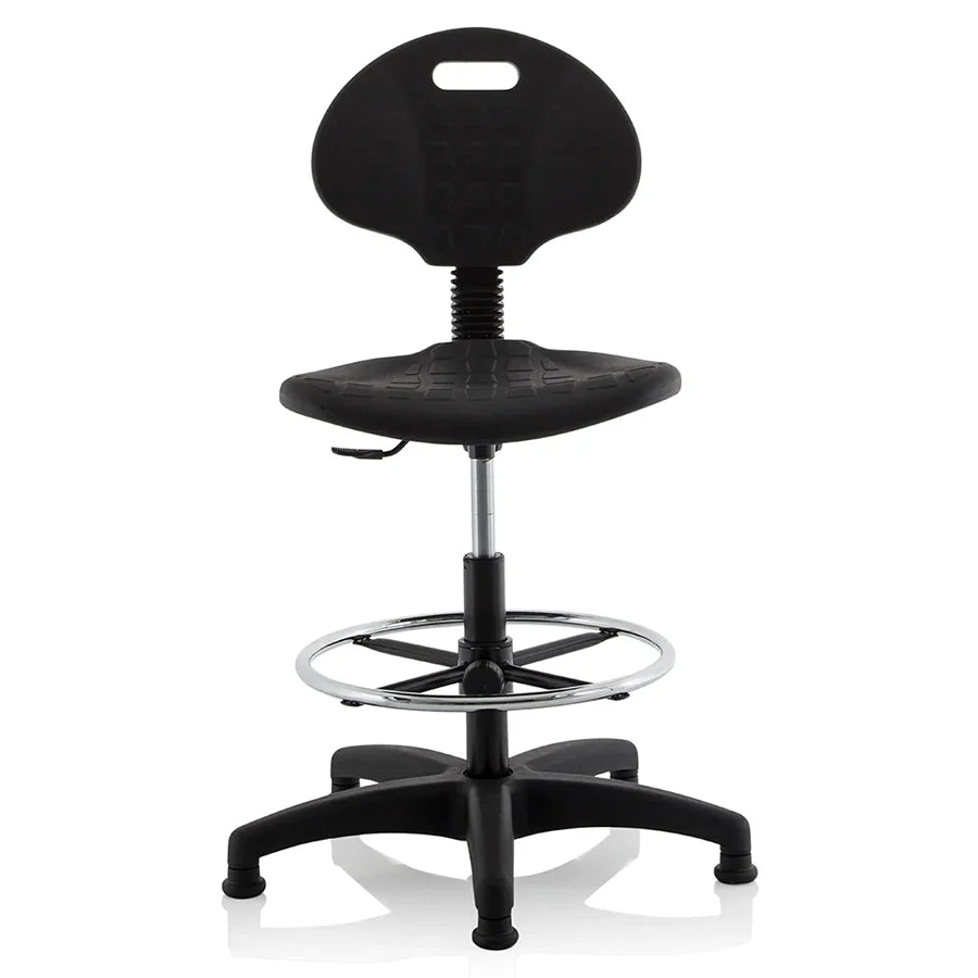 Malaga Polyurethane Medium Back Hi Rise Draughtsman Task Operator Office Chair