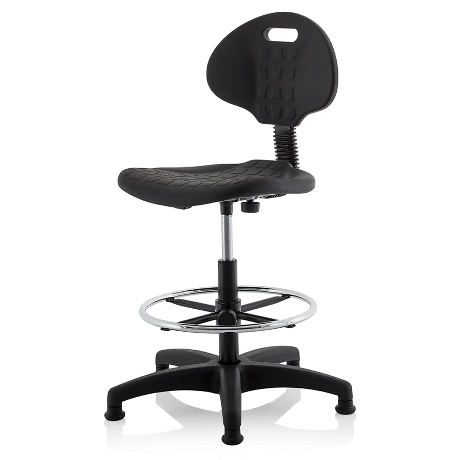Malaga Polyurethane Medium Back Hi Rise Draughtsman Task Operator Office Chair