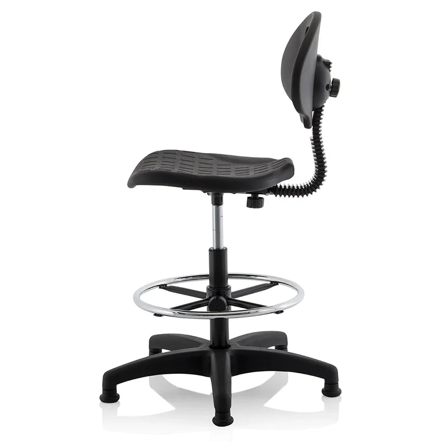 Malaga Polyurethane Medium Back Hi Rise Draughtsman Task Operator Office Chair