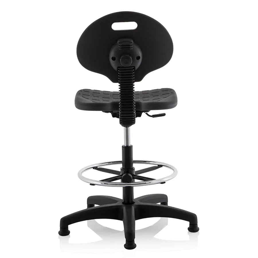 Malaga Polyurethane Medium Back Hi Rise Draughtsman Task Operator Office Chair