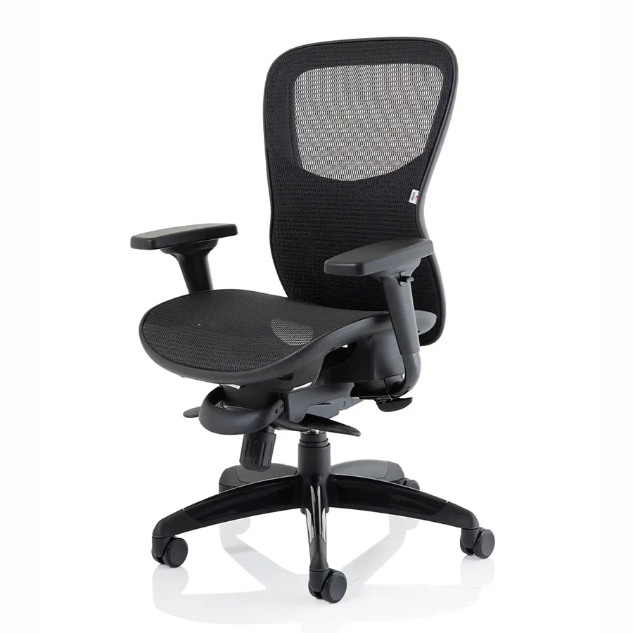 Stealth Shadow High Mesh Back Ergonomic Posture Chair with Arms