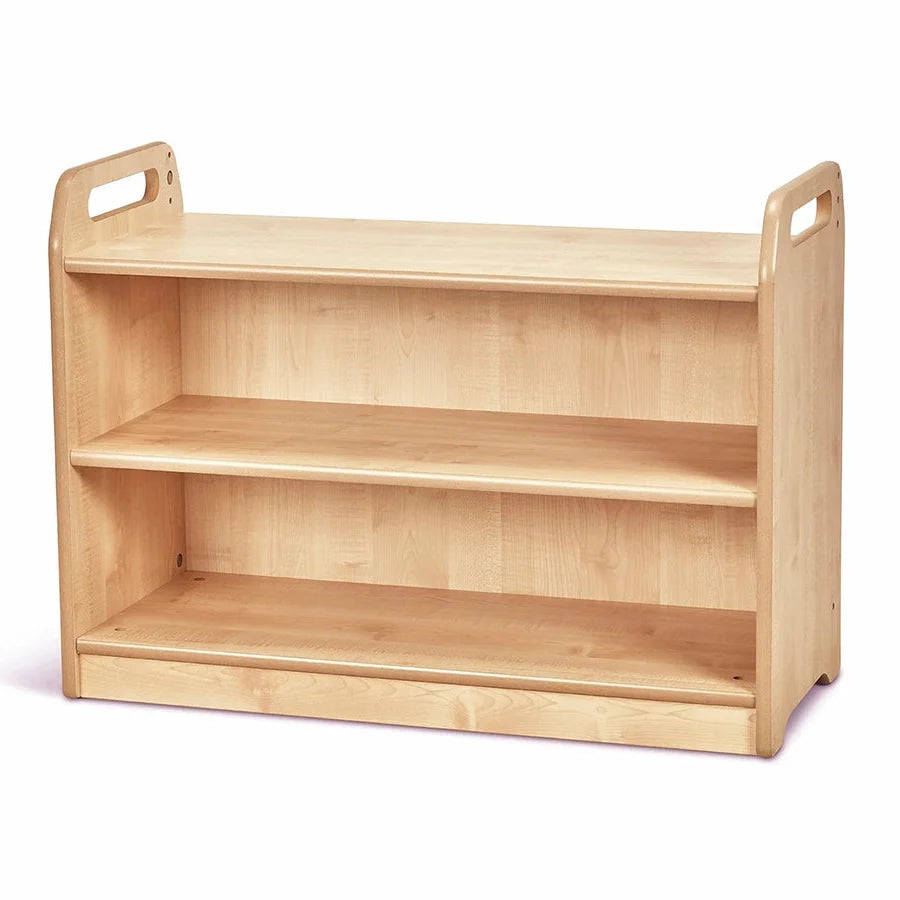 Tall Shelf Unit With Display & Mirror Back 6 Clear Tubs or Baskets