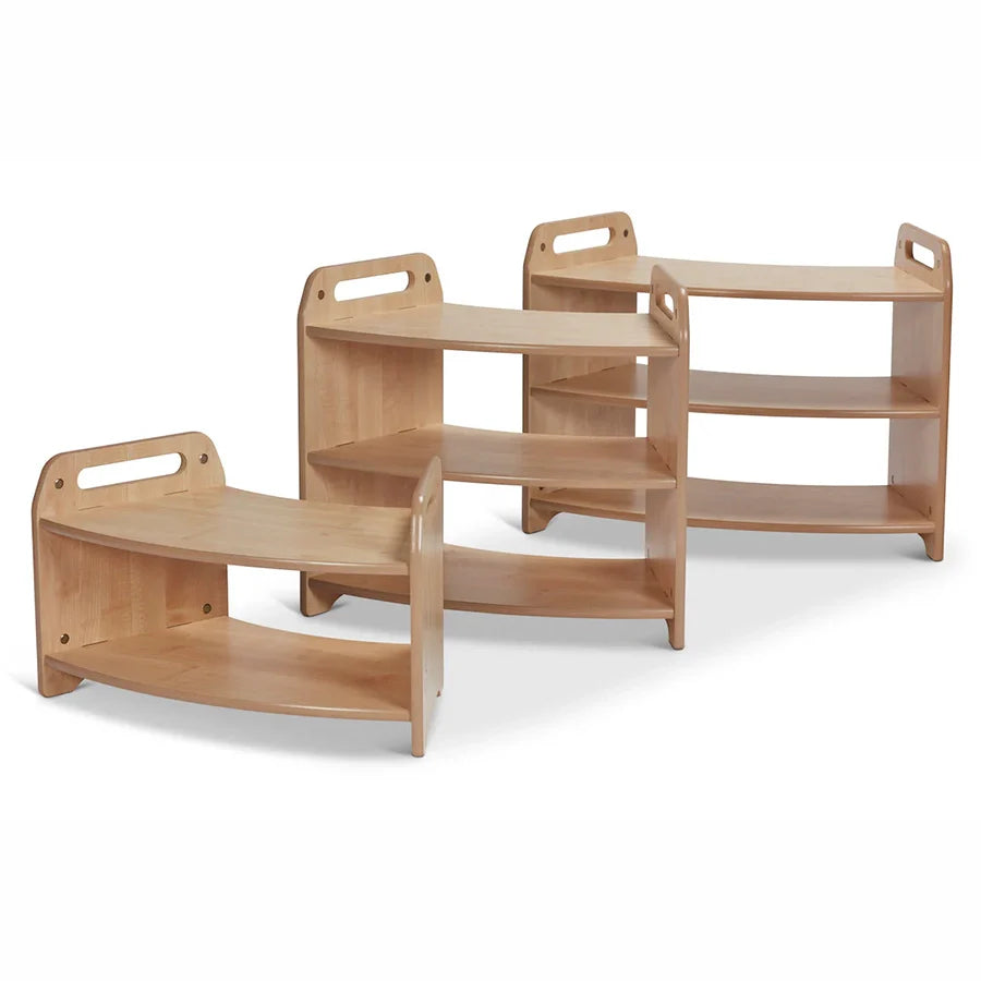 Low 45° Open Sweep Shelving Unit (W750mm)