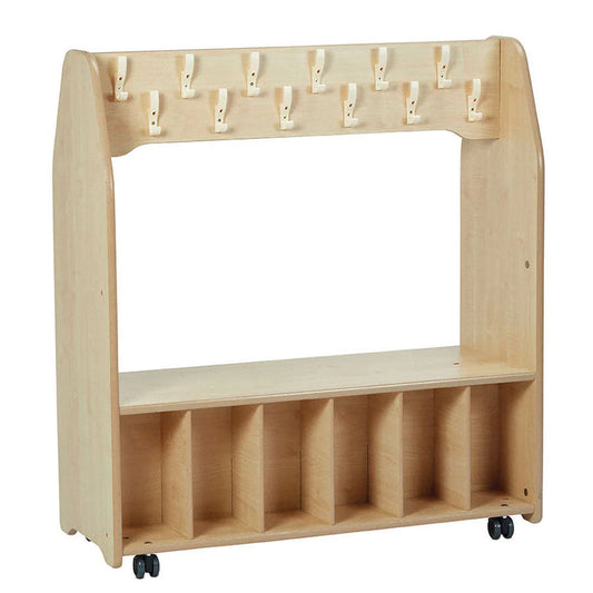 Freestanding Mobile Cloakroom Trolley