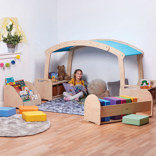 Rainbow Reading Mini Zone with Clear Tubs