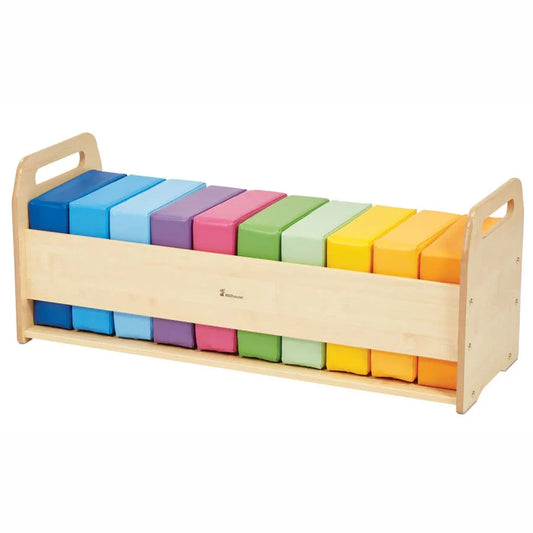 Soft Cushion Set and Storage Unit - Rainbow