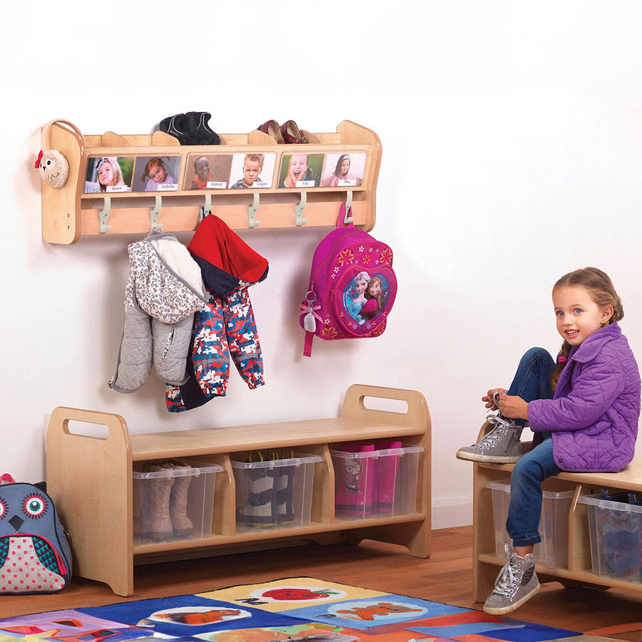 Wall Mounted Cubby Sets x4 - Cloakroom Furniture Set