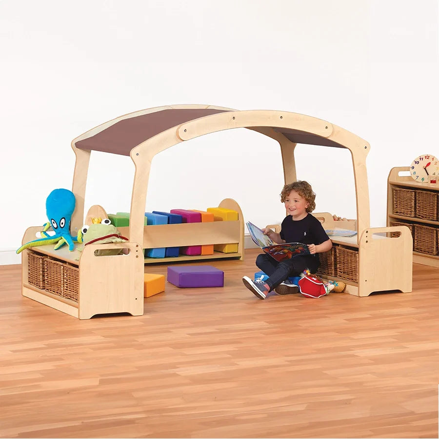 Tall Den Cave Set with Clear Tubs or Baskets