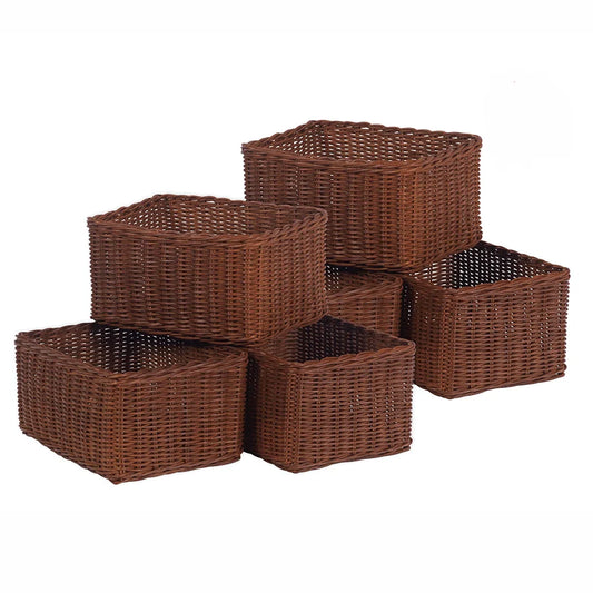 Set of 6 Large Deep Baskets