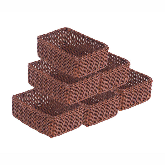 Large Shallow Baskets (Set of 6)
