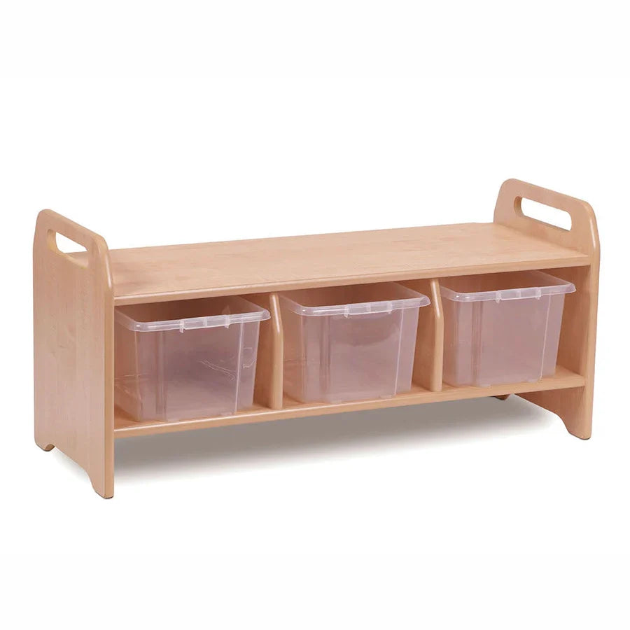 Storage Bench (Large) Clear Tubs or Baskets