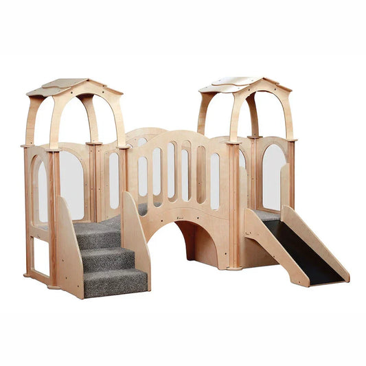 Hide 'N' Slide Kinder Gym (With Roof)