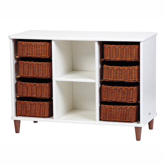 Bambino Shallow Basket Tray Storage with 8 baskets