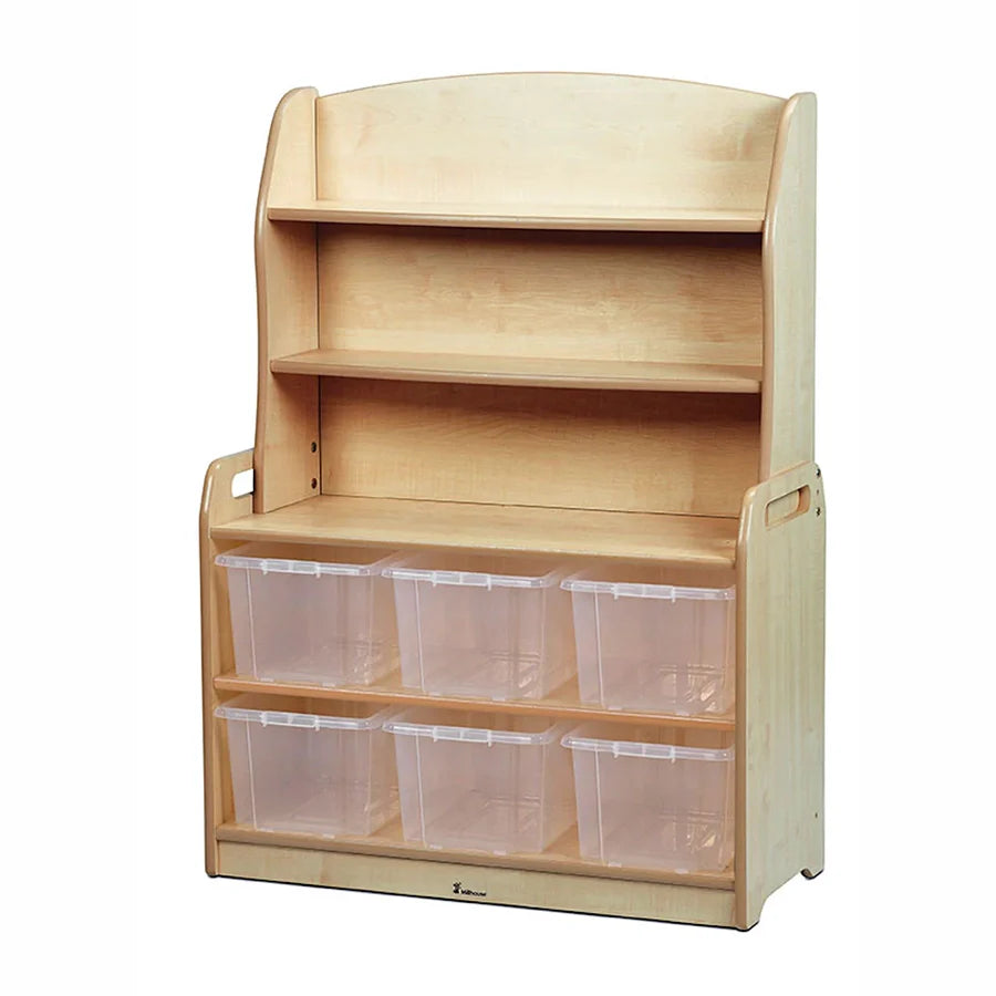Welsh Dresser Display Storage with Clear Tubs or Baskets