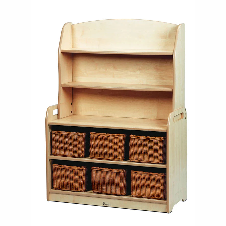 Welsh Dresser Display Storage with Clear Tubs or Baskets