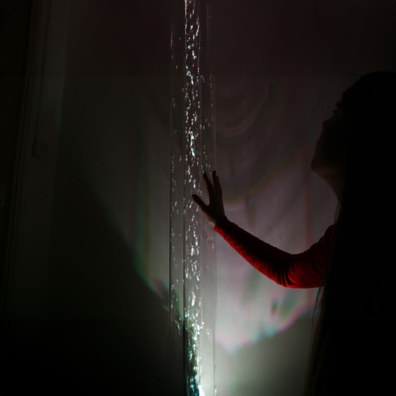 Interactive Sensory Air Tube with Dice or Remote Control