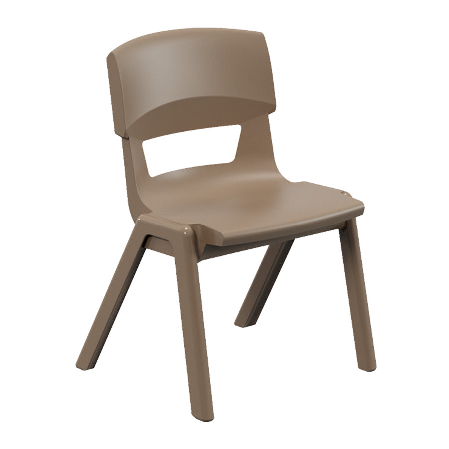 Postura+ One Piece Poly Chair Misty Brown