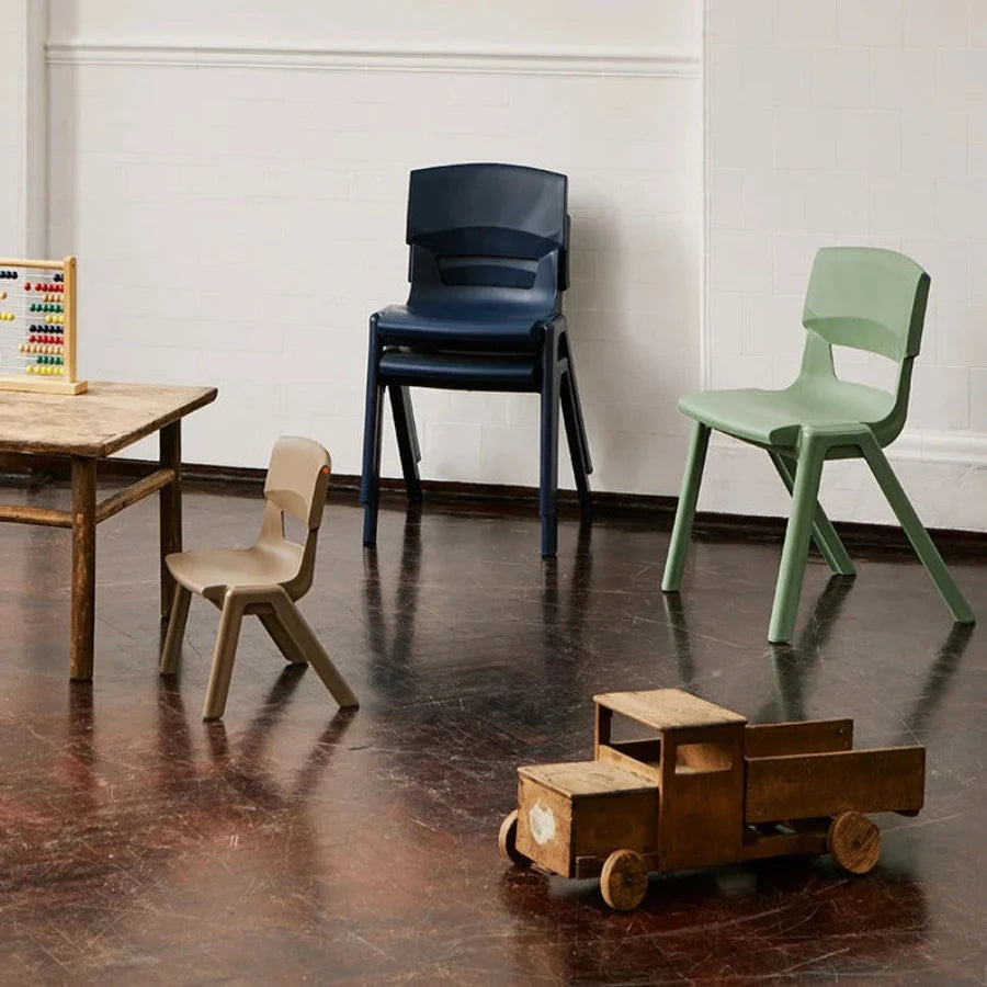 Postura+ One Piece Poly Chair Naturals Lifestyle Image 1