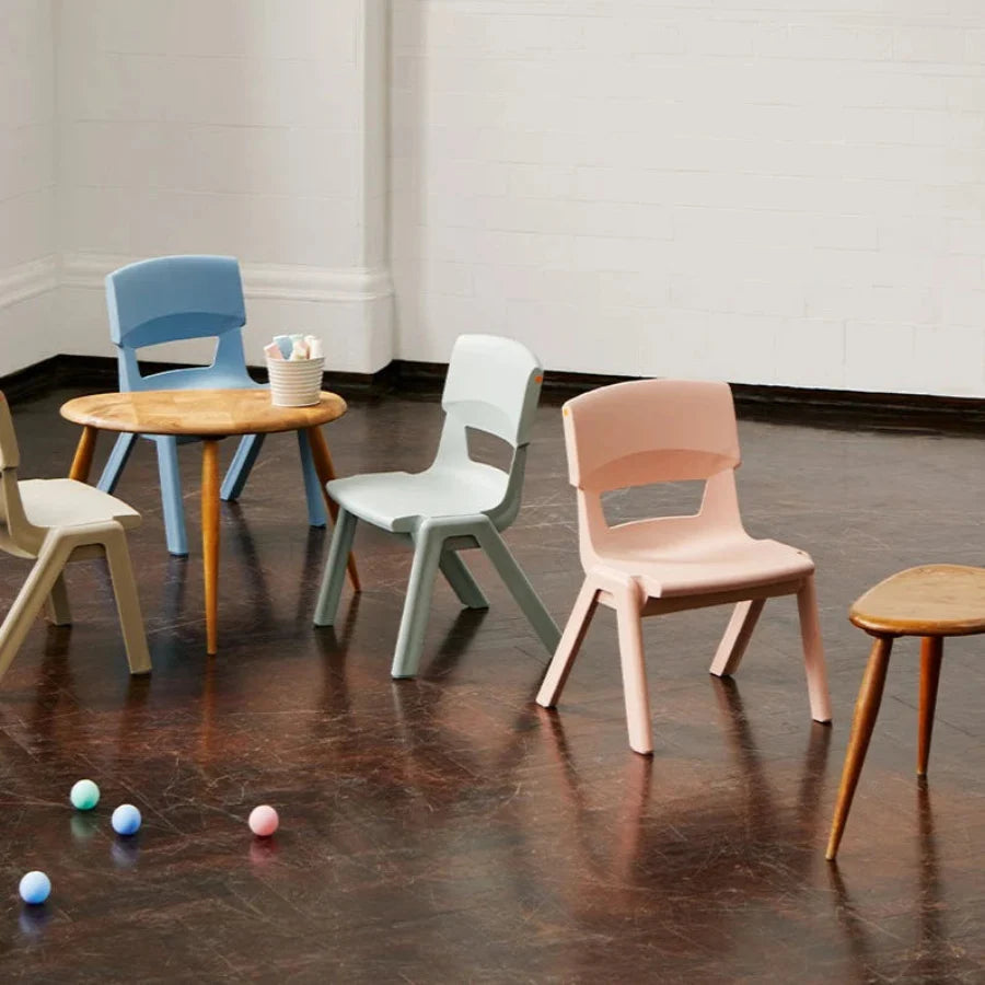 Postura+ One Piece Poly Chair Naturals Lifestyle Image 3